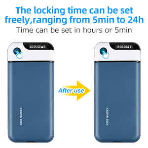 Phone Lock Box with Timer,Timed Lock Box,USB Charging Type,Time Can Be Freely Set,Easy to Carry,Excessive Games,Mobile Phone Addiction 6 cell phone lock box phone