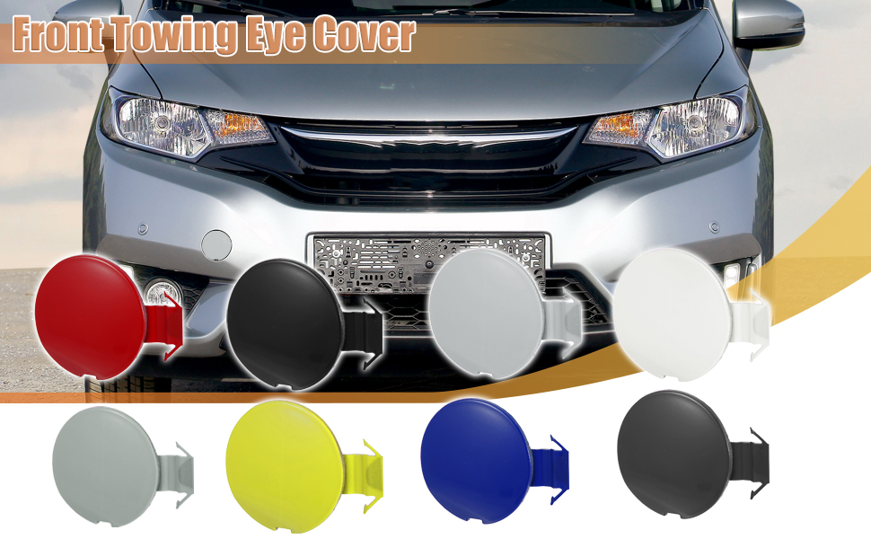 X AUTOHAUX Front Bumper Tow Hook Cover Unprimed Car Towing