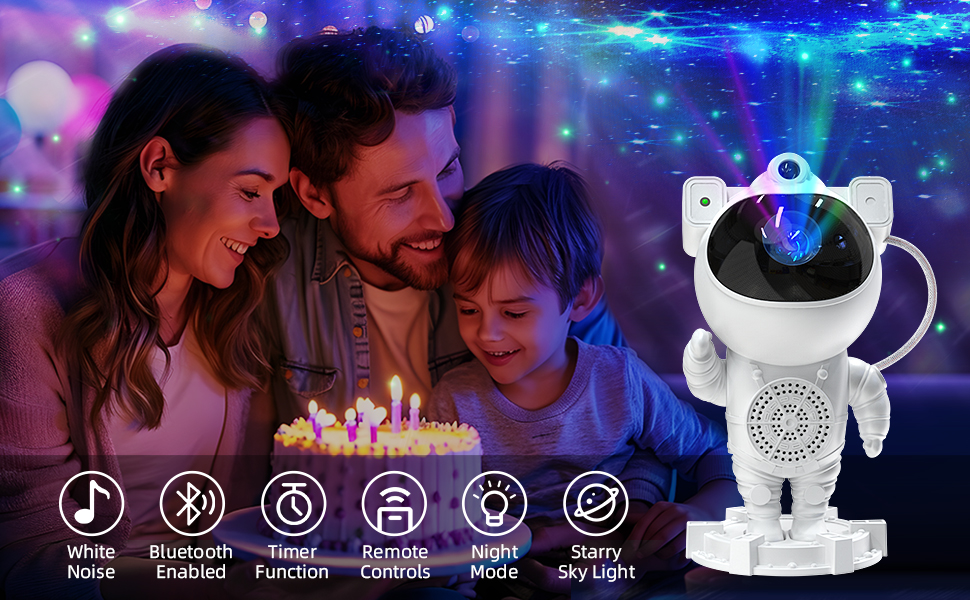 astronaut galaxy projector galaxy projector star projector night light for kids