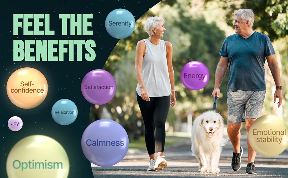 Adrenal Mood Support Complex Calming GABA L-Theanine Blend Stress Support for Brain & Focus