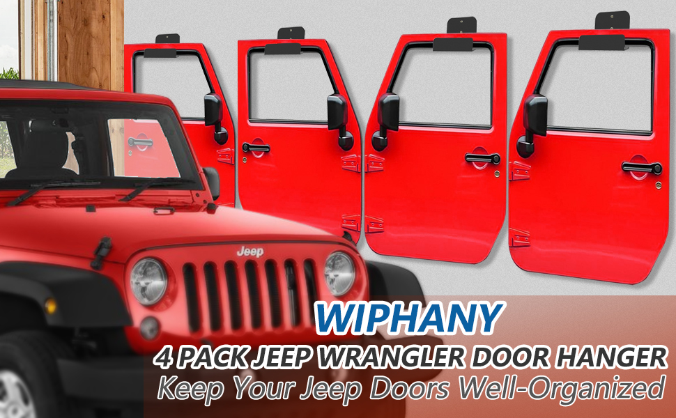 Removable Door Storage Hanger with Rubber Wall Mount Heavy