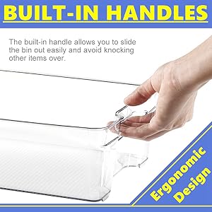 Refrigerator Organizer Bins - Cabinet Organizers and Storage, Freezer, Kitchen Cabinet