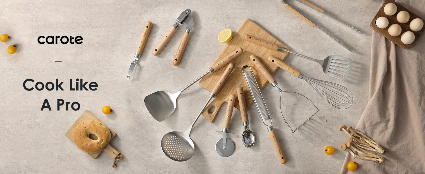 kitchen utensils set stainless steel cooking utensils set