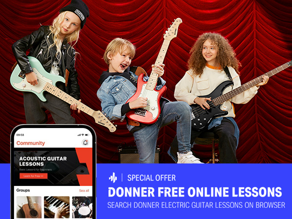 Donner kids electric guitar
