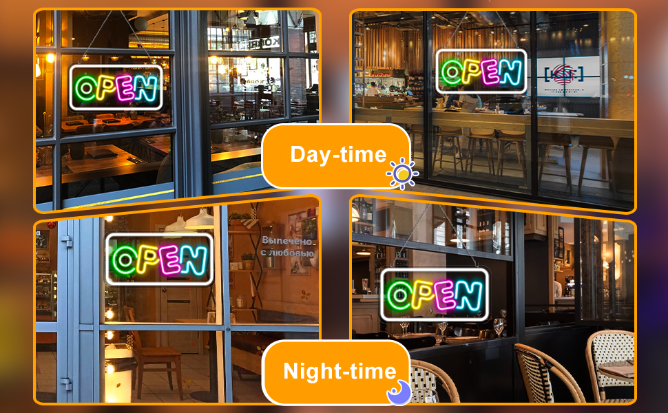 led open sign