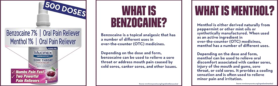 what is benzocaine menthol 