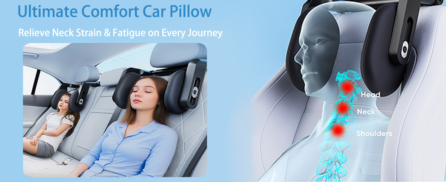 Car Headrest Pillow
