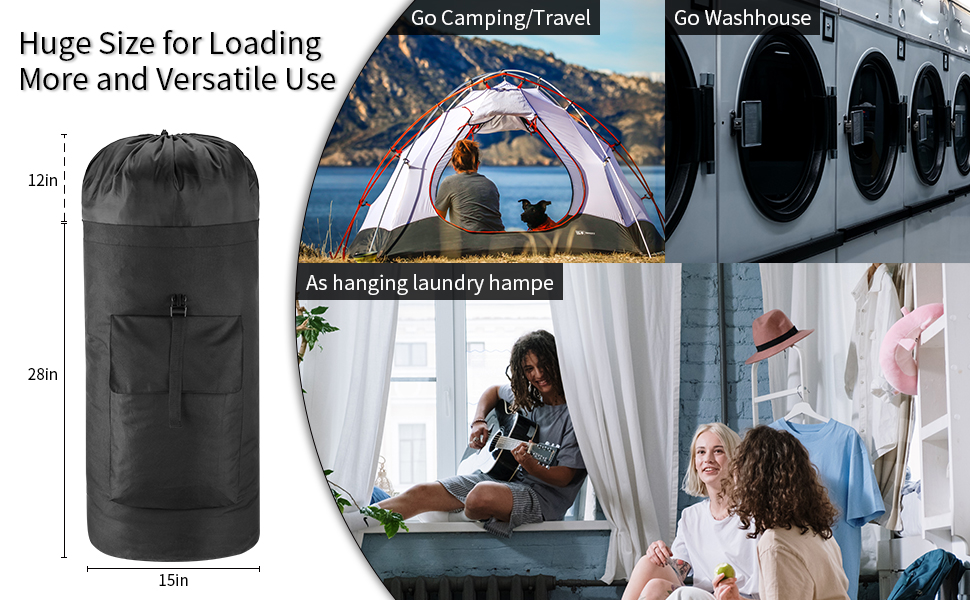 Laundry Bag Backpack for College Students 115L Extra Large laundry hamper backpack