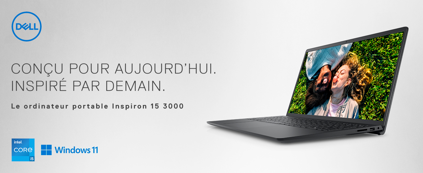 Dell Inspiron 15 3520 Intel Core i5 Ordinateur Portable 15.6" Carbon Black 8 Go de RAM, SSD
