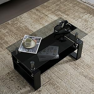 (OSJ)ガラステーブル コーヒーテーブル 幅88cm 強化ガラス天板　美品 Amazon｜(OSJ)ガラステーブル コーヒーテーブル 幅88cm 強化