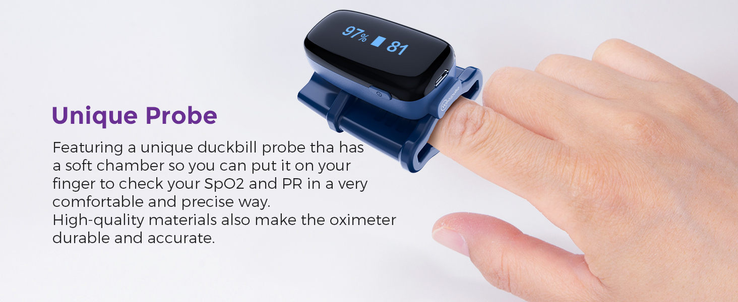 Wearpulse Continuous Pulse Oximeter Fingertip, Blood Oxygen