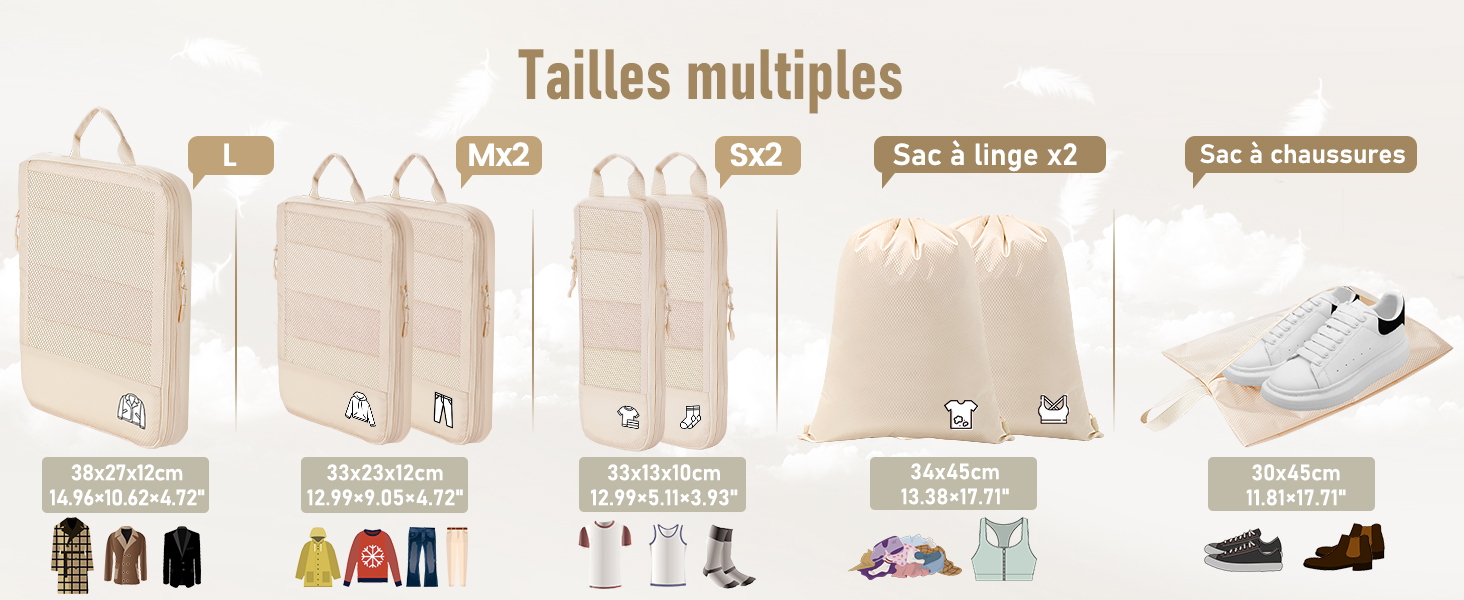 compression packing cubes