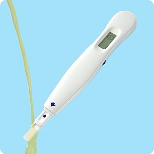 Hold the tip of the test in the urine stream for 5 seconds