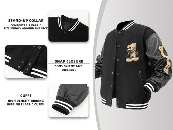 Amazon.com: GRAY MONSTER Varsity Jackets Baseball Bomber