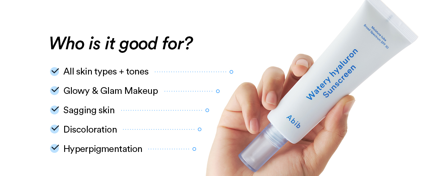 Watery sunscreen