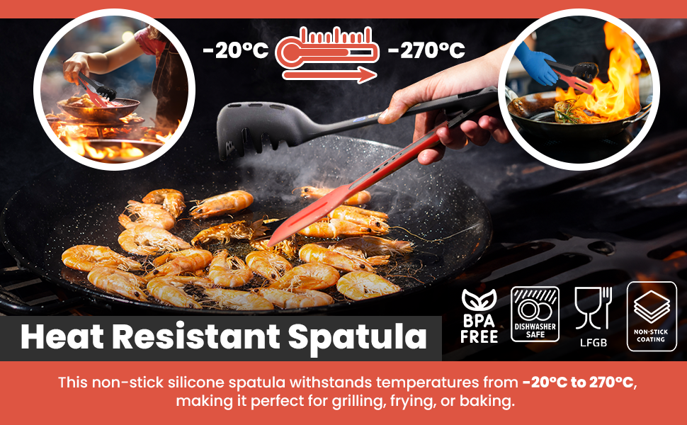 Heat resistant long tongs for grabbing baking sets for cooking nonstick non toxic tongs for cooking