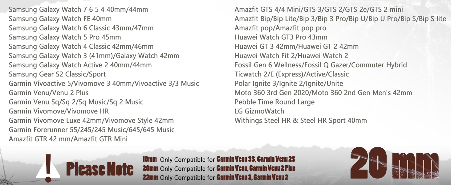 18mm 20mm 22mm Nylon Sport Loop Band for Women Men