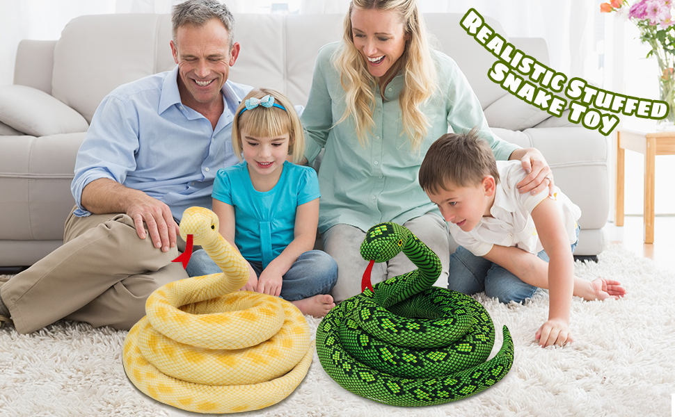 realistic stuffed snake toy
