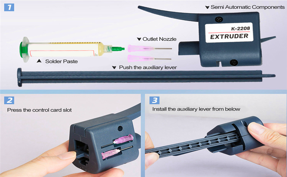 Raguso Solder Paste Extruder Accurate Control Portable Solder Flux Glue