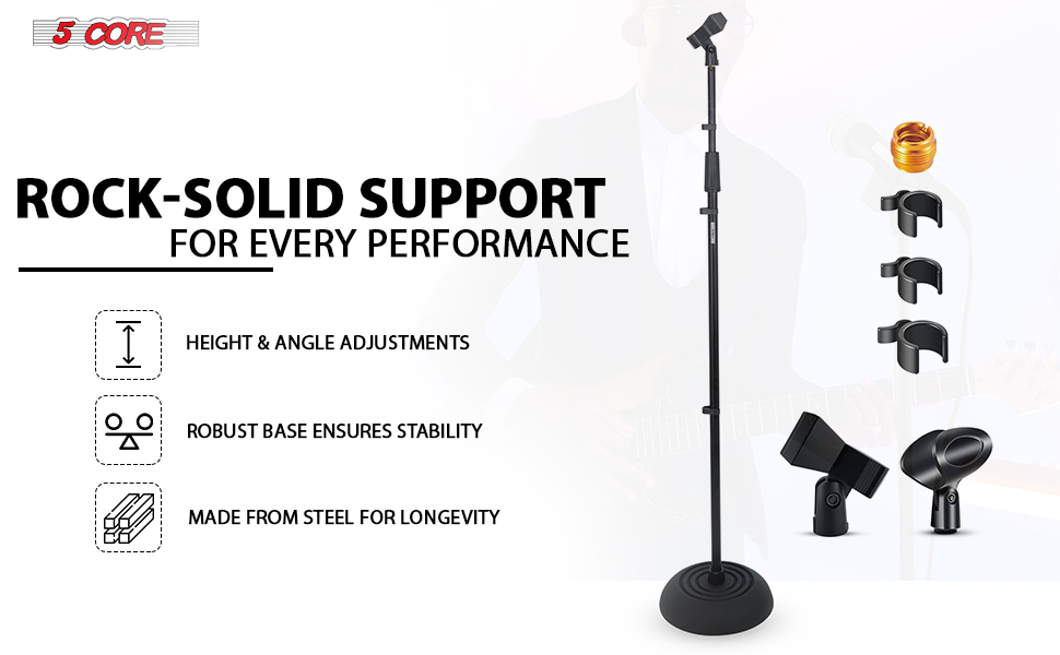 Stand Floor Heavy Duty Height Adjustable 37.5-70 Inch MS RBP5