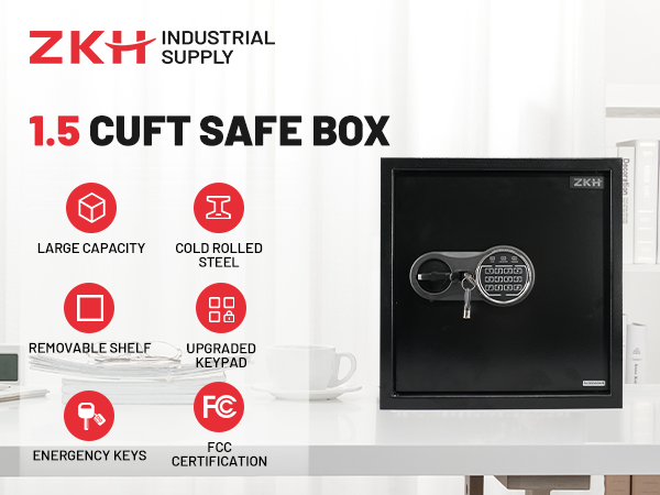 セキュリティ・セーフティ kaz Steel Security Safe Box with Digital Keypad Lock and