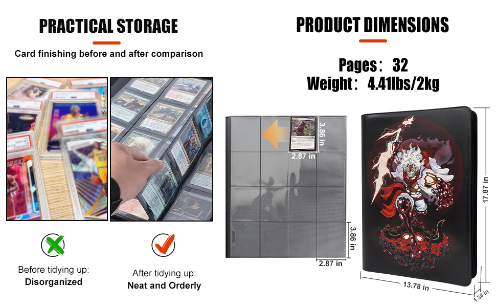 Amazon.com: Trading Card Binder for One Piece Cards,16