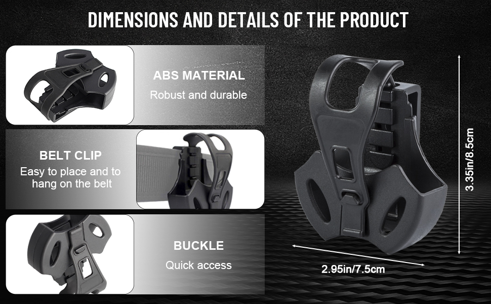 DONGKER Handcuff Case,Conceal Carry Quick Release Handcuff