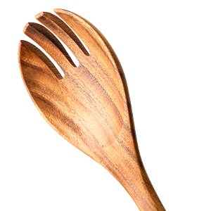 Acacia wooden salad server set