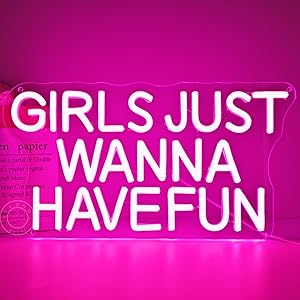 Amazon.com : SYLHOME Pink Led Neon Light Sign Girls Just