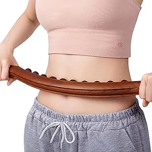 Shreesamp gua sha shaw stick therapy massage double role 20 pearls relax for back legs for beads 1