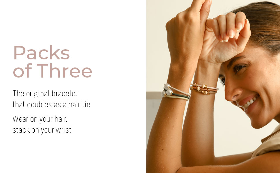 By Lilla, hair ties, ponytail hair ties, bracelet, hair accesories