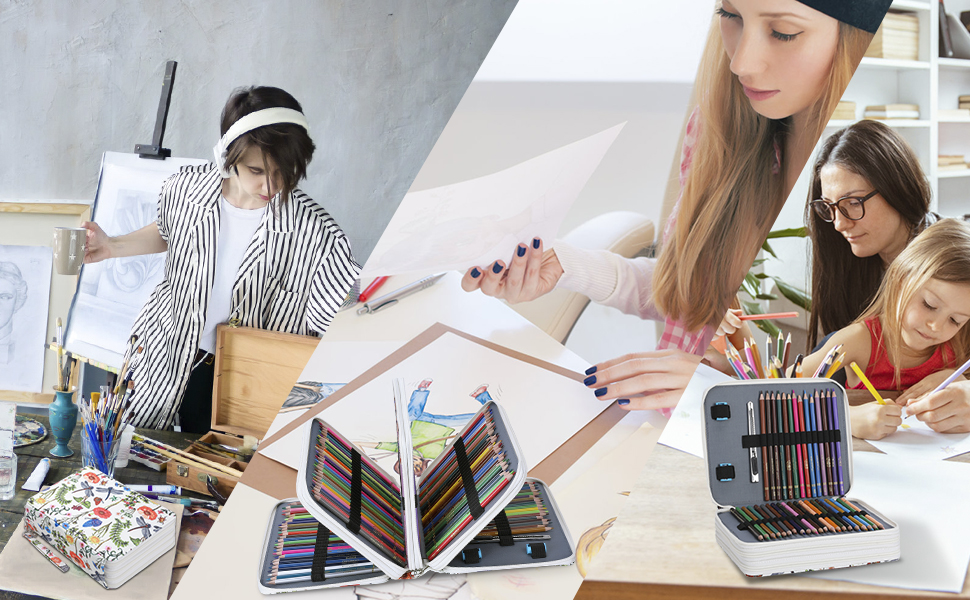 CONTAIL Colored Pencil Case 120 Slots Color Pencil Case