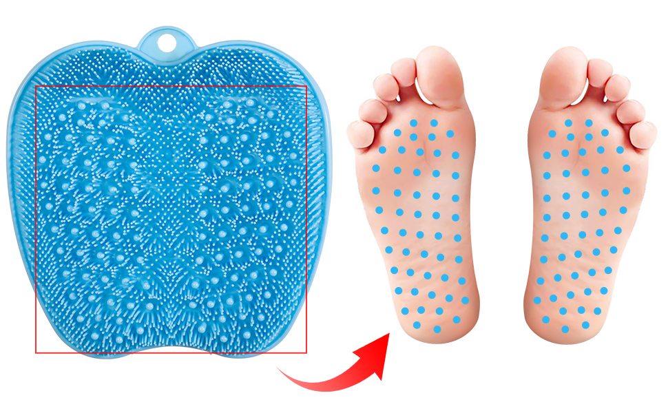 shower shower foot scrubber mat with non-slip suction cups shower foot brush foot cleaner