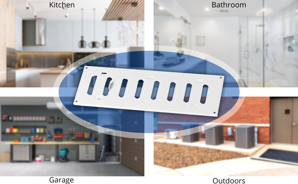 300x200mm / 12x8 inch Adjustable Sliding Hit and Miss Ventilation