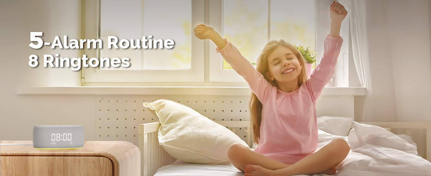 White Noise Sound Machine Baby - 5-Alarm Routine 8 Ringtones