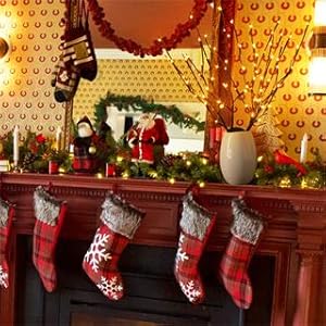 christmas decorations for fireplace