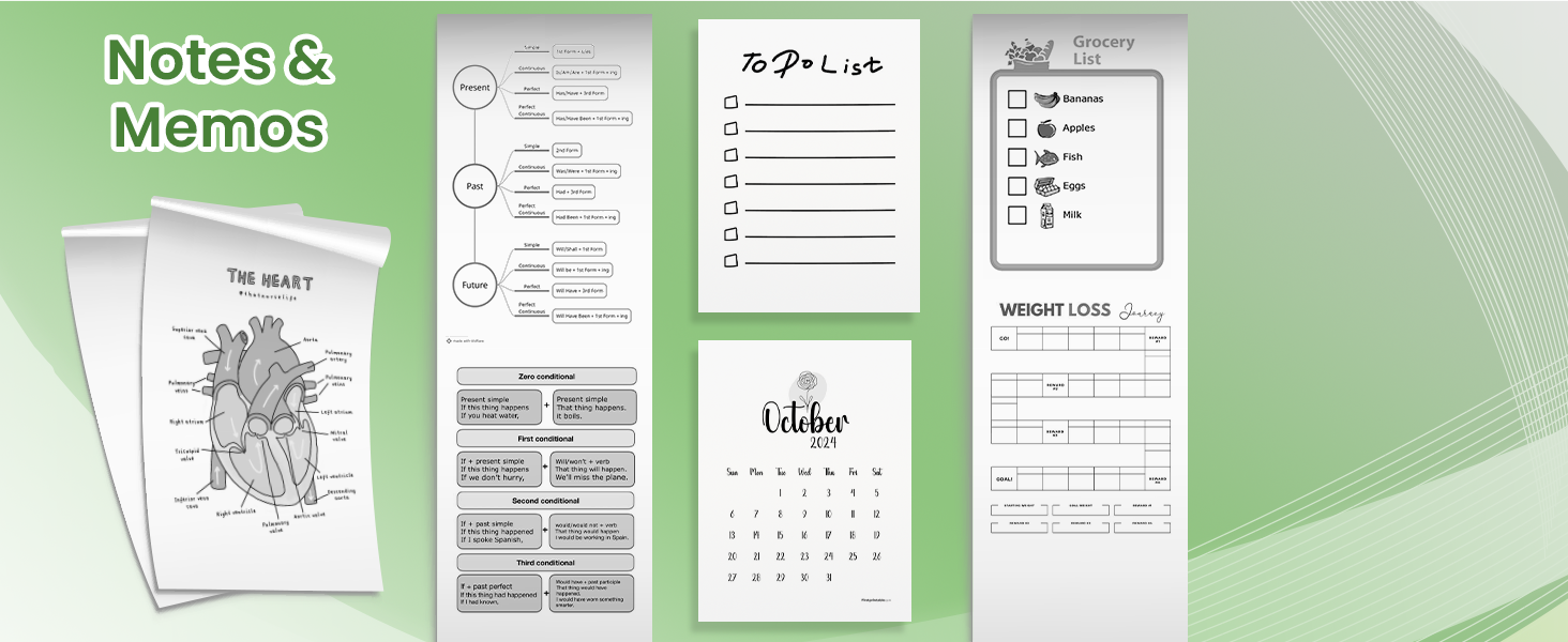 Instantly print study notes, reminders, checklists, and daily memos from your phone