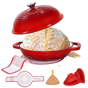 Amazon.com: Enameled Cast Iron Dutch Oven with Lid,11”Dutch