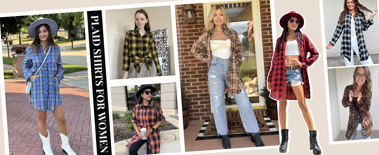 flannel shirts for women