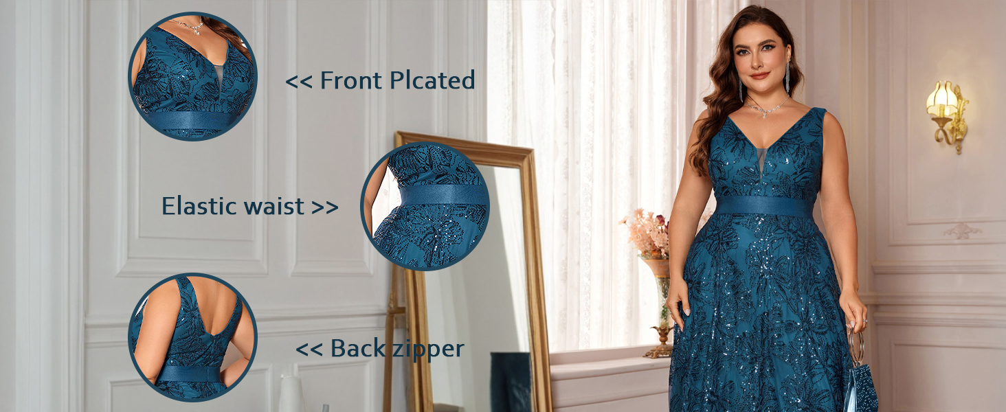 Detail: V Neck, Tank top, ribbon waist, Zipper Back