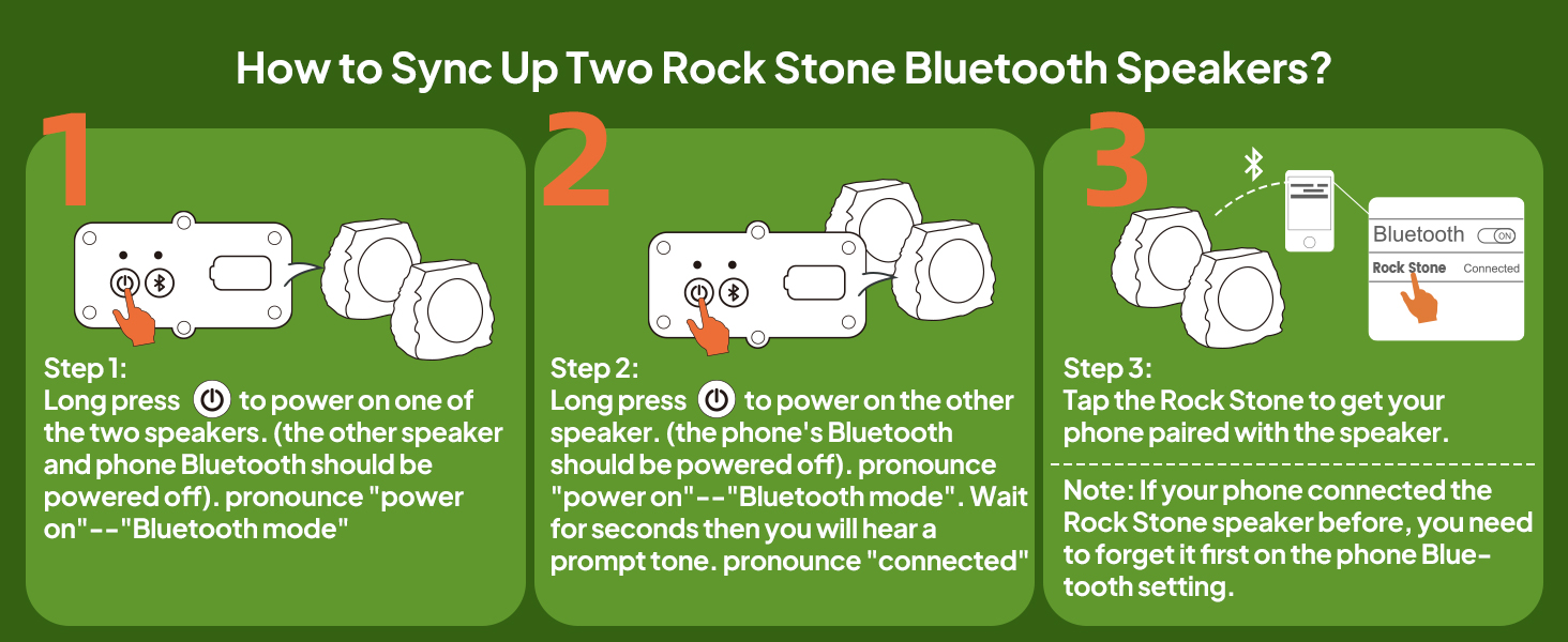 Rock Stone Bluetooth Speakers