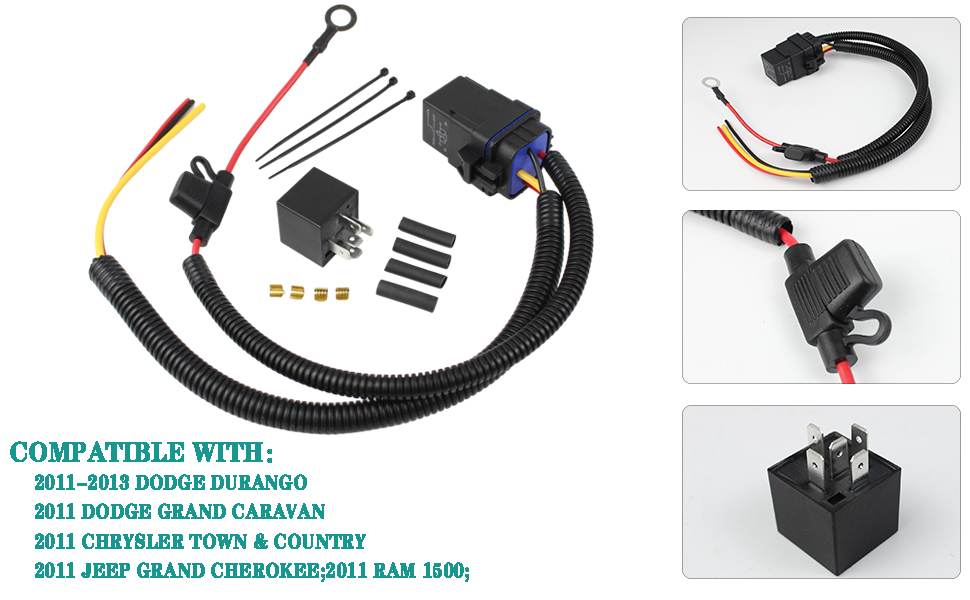 YzusGomumu CBWPR091AA Fuel Pump Relay Wiring Kit Compatible