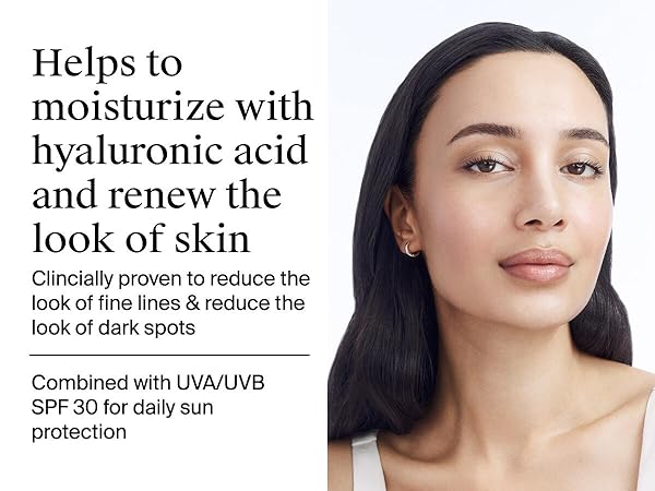 Moisturize, hyaluronic acod, renew look of skin