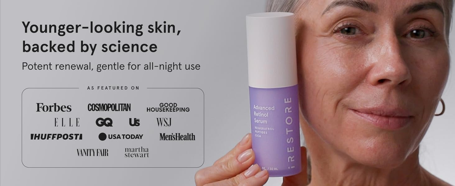 anti aging retinol serum for face hydrating skin barrier repair renew night korean skincare