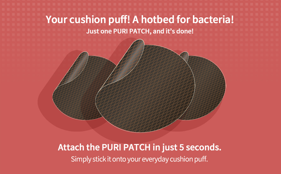 Cushion puff patch