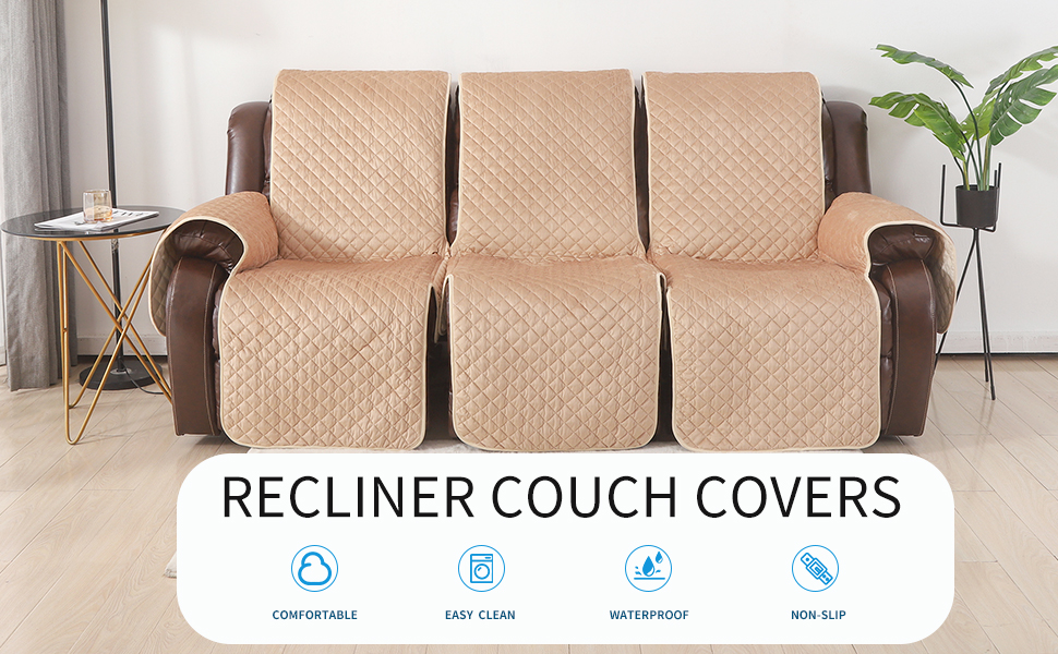 LUFEIJIASHI Non Slip Recliner Sofa Covers,Velvet Waterproof