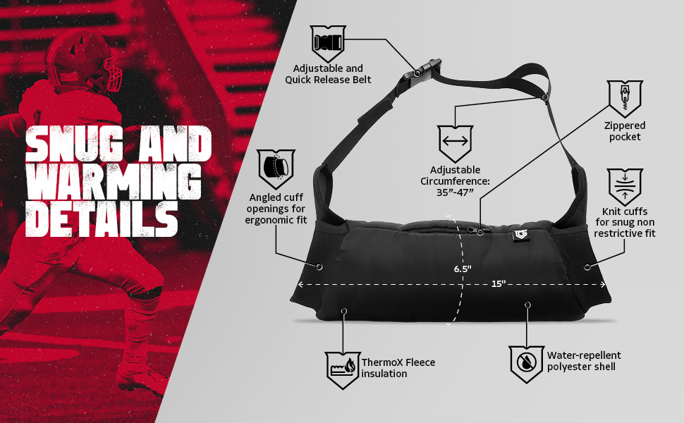 Gridiron Gladiator Football Hand Warmer Pouch Hand