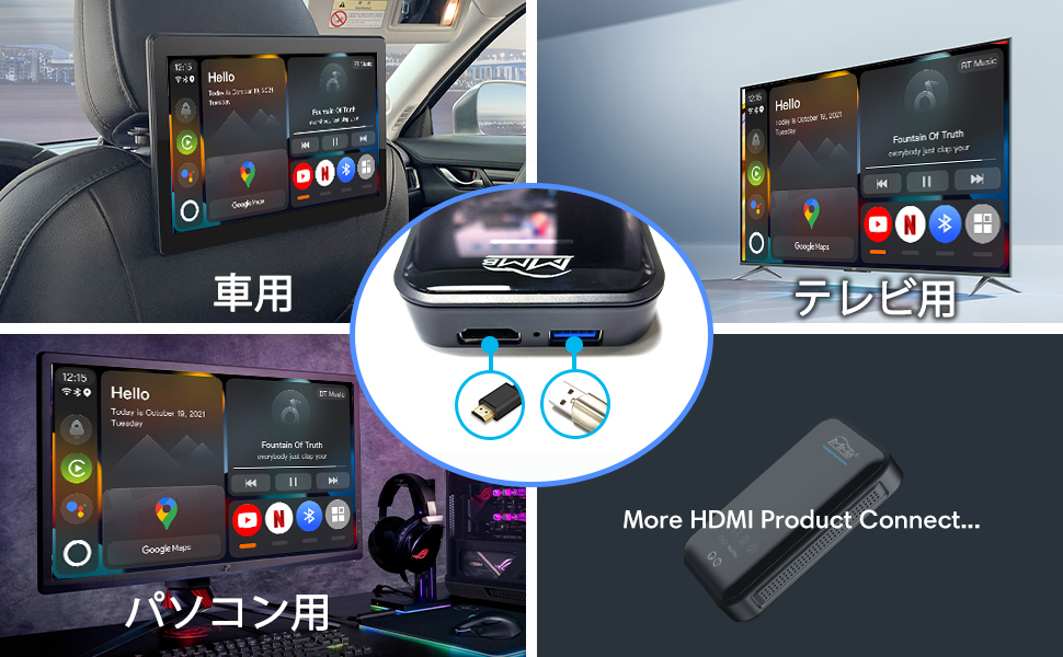 Amazon.co.jp: CarPlay AI Box カーオーディオ CarPlay AI Box Android