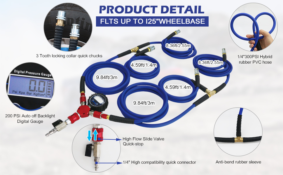 4 way tire inflator