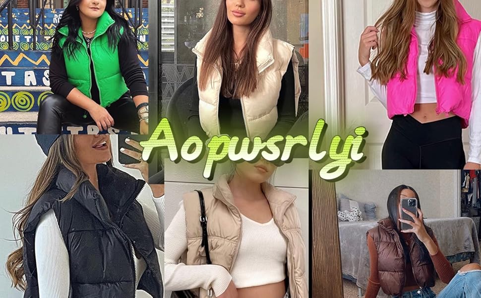 Women's Winter Crop Vest